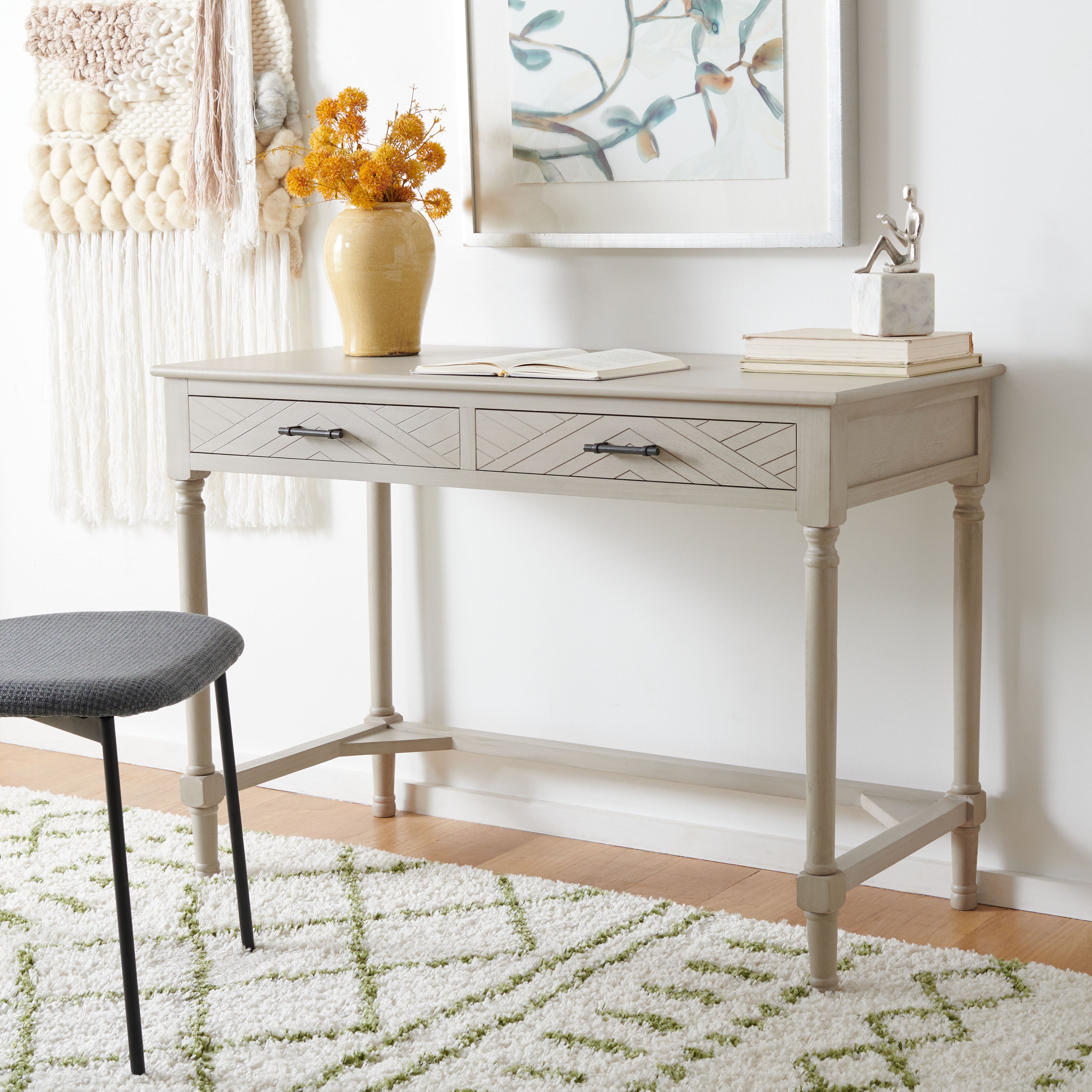 Safavieh Peyton 2 Drawer Desk , DSK5705 - Taupe