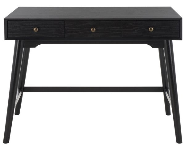 Safavieh Scully 3 Drawer Desk, DSK6401 - Black