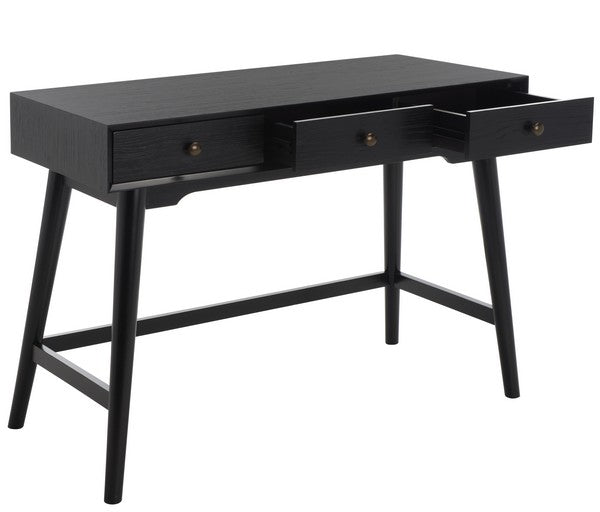 Safavieh Scully 3 Drawer Desk, DSK6401 - Black