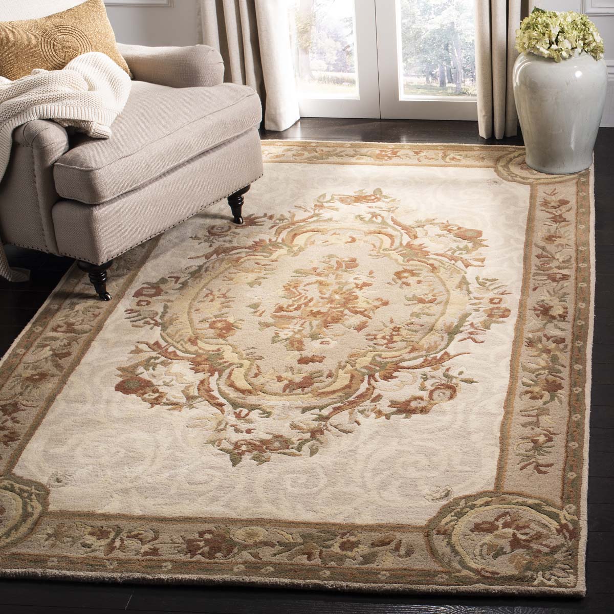 Safavieh Empire 414 Rug, EM414 - Ivory / Light Grey