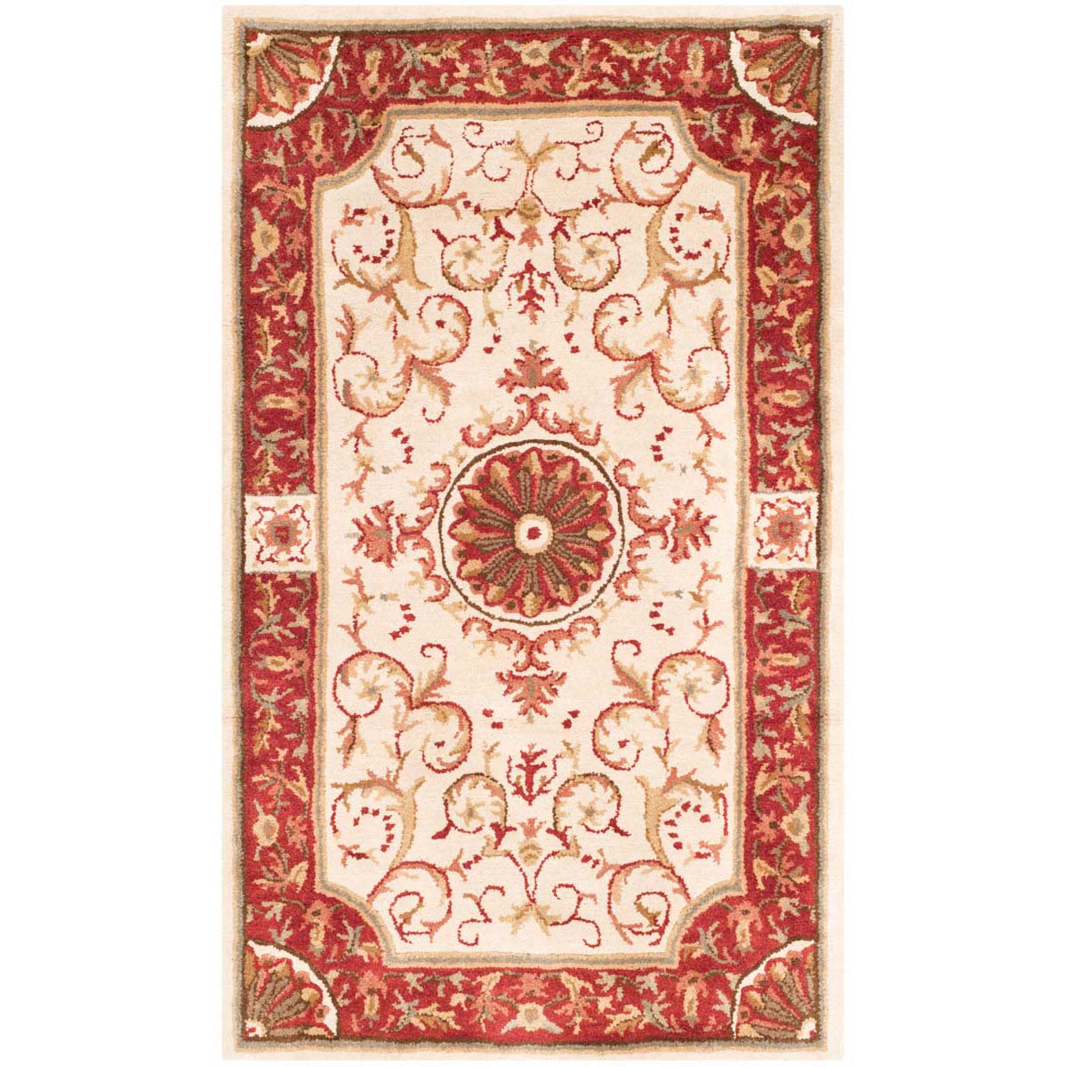 Safavieh Empire 459 Rug, EM459 - Ivory / Red