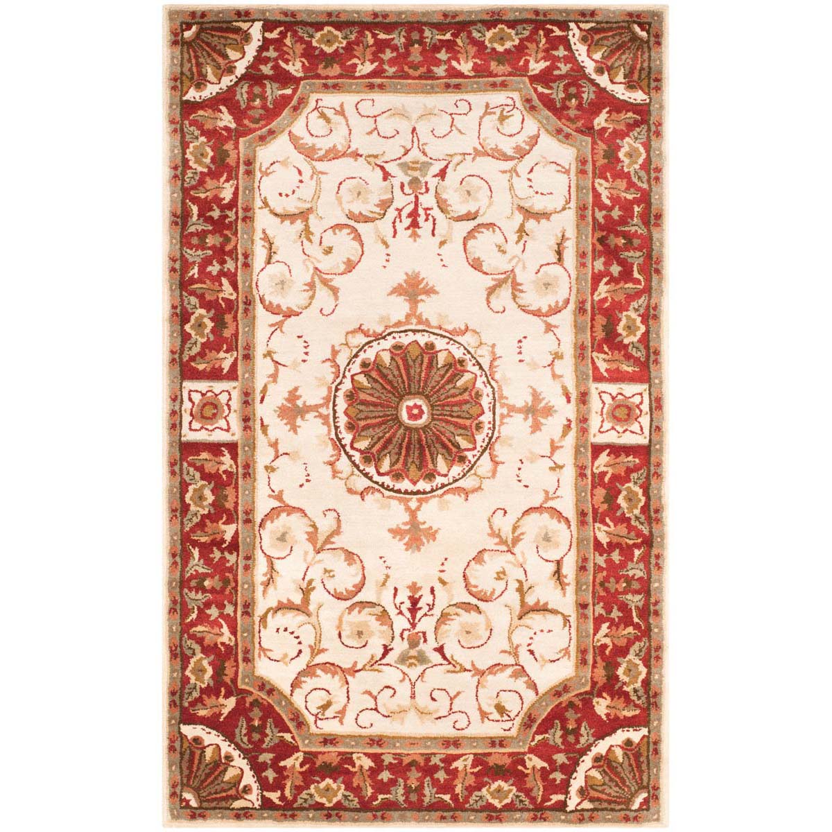 Safavieh Empire 459 Rug, EM459 - Ivory / Red