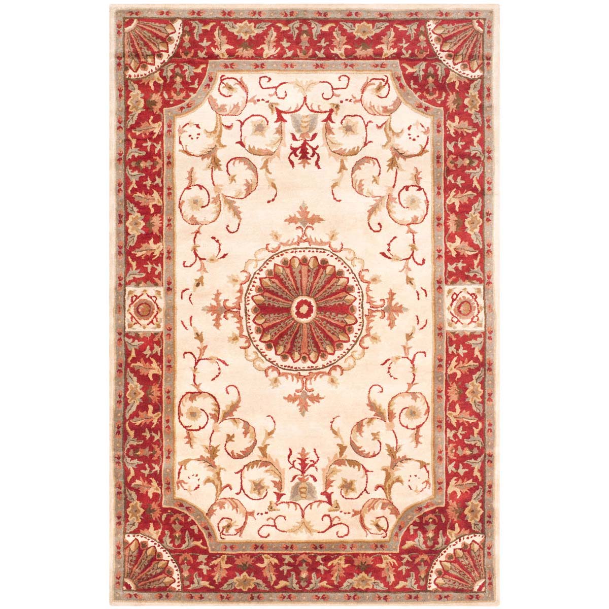 Safavieh Empire 459 Rug, EM459 - Ivory / Red