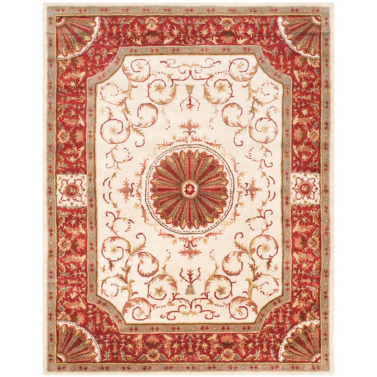 Safavieh Empire 459 Rug, EM459 - Ivory / Red