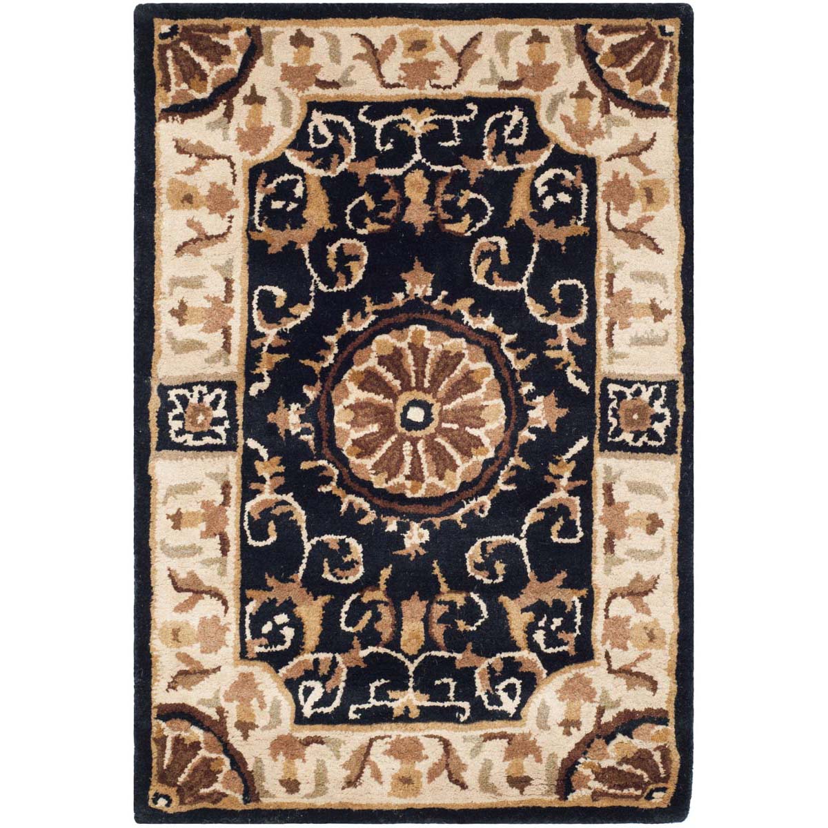 Safavieh Empire 459 Rug, EM459 - Black / Ivory