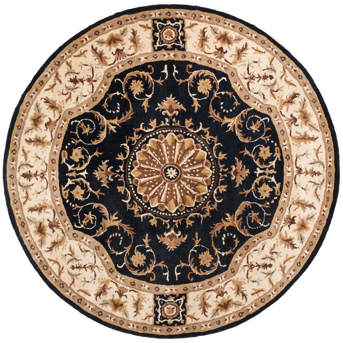 Safavieh Empire 459 Rug, EM459 - Black / Ivory