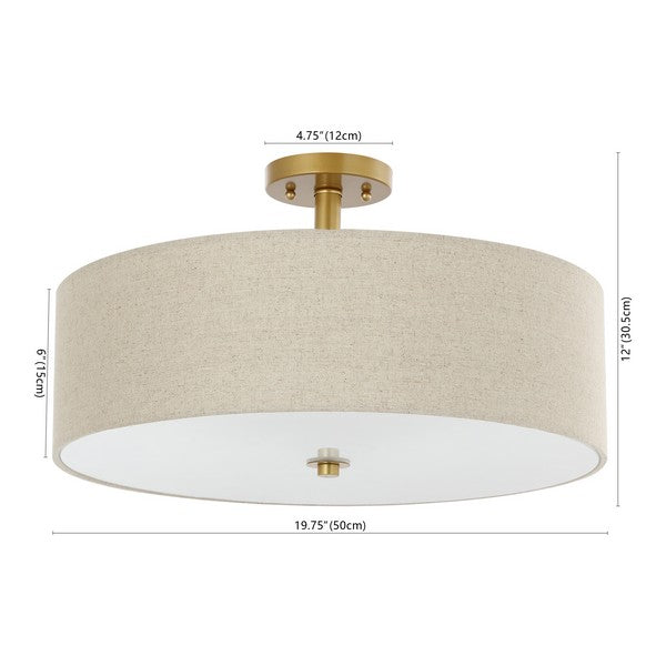 Safavieh Jolana Flush Mount, flu4069 - Gold