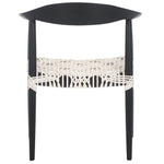 Safavieh Bandelier Arm Chair , FOX1003 - White / Black