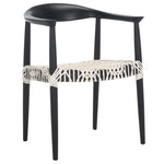 Safavieh Bandelier Arm Chair , FOX1003 - White / Black