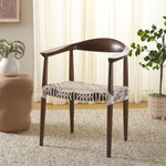 Safavieh Bandelier Arm Chair , FOX1003 - White / Brown