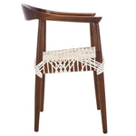 Safavieh Bandelier Arm Chair , FOX1003 - White / Brown