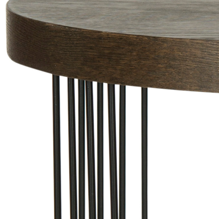 Safavieh Kelly Mid Century Scandinavian Side Table, FOX4201 - Dark Brown