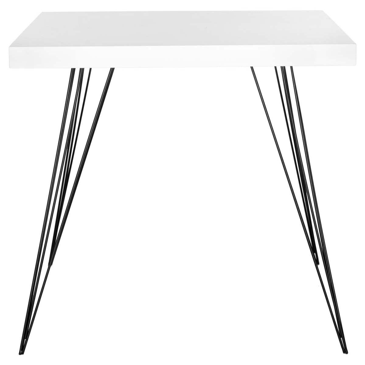 Safavieh Wolcott Retro Mid Century Square Accent Table , FOX4205 - White/Black