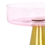 Safavieh Crysanta Round Accent Table, FOX5528 - LIGHT PURPLE / GOLD