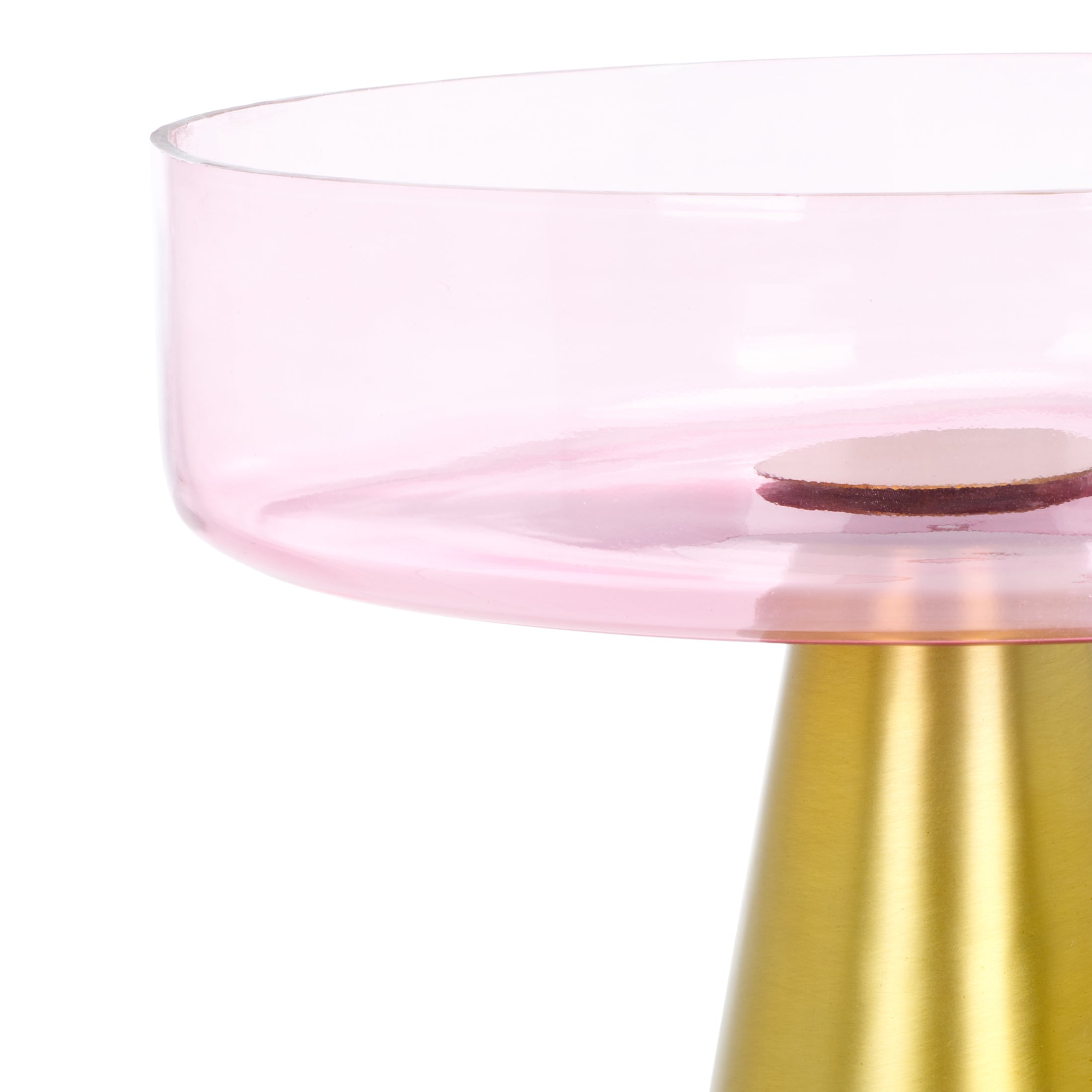 Safavieh Crysanta Round Accent Table, FOX5528 - LIGHT PURPLE / GOLD