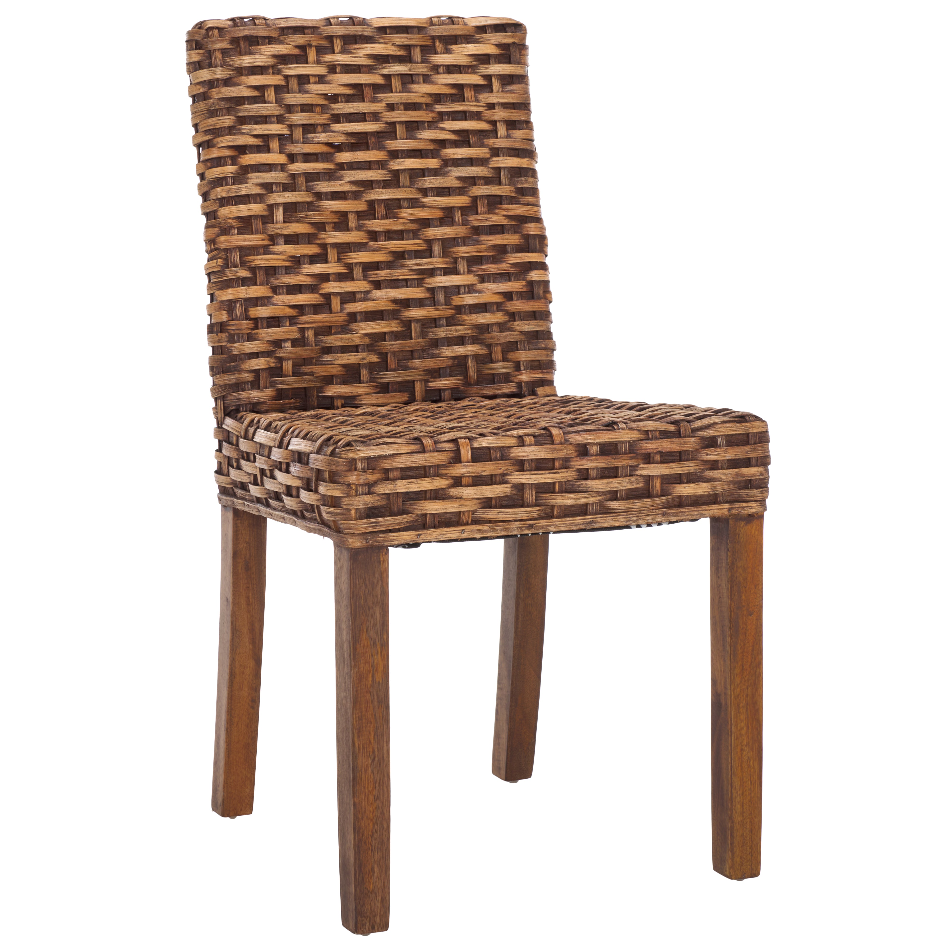 Safavieh Grove 19''H Rattan Side Chair (Set of 2), FOX6522 - Brown