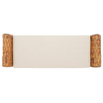 Safavieh Palermo Bench , FOX6533 - White / Natural