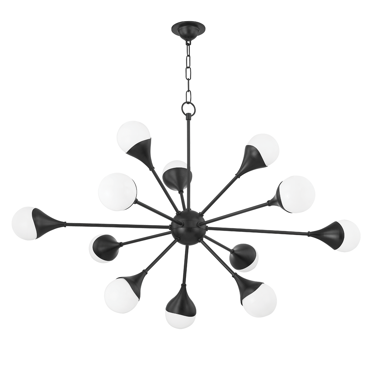 Ariana Chandelier | Mitzi Lighting - H375812-SBK