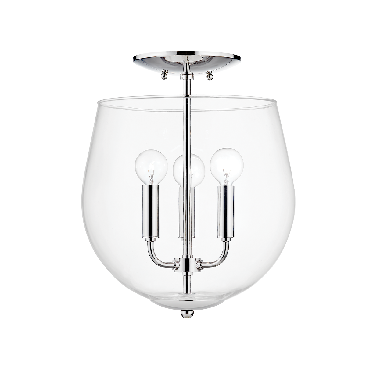 Bobbi Semi Flush | Mitzi Lighting - H557603-PN