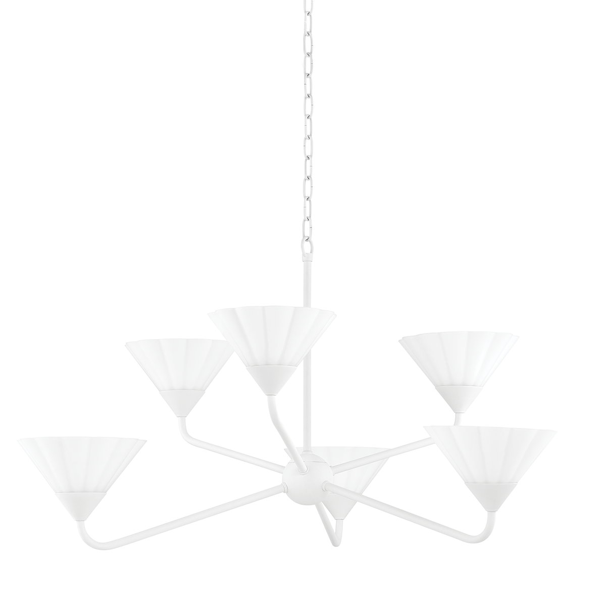 KELSEY Chandelier | Mitzi Lighting - H817806-TWH