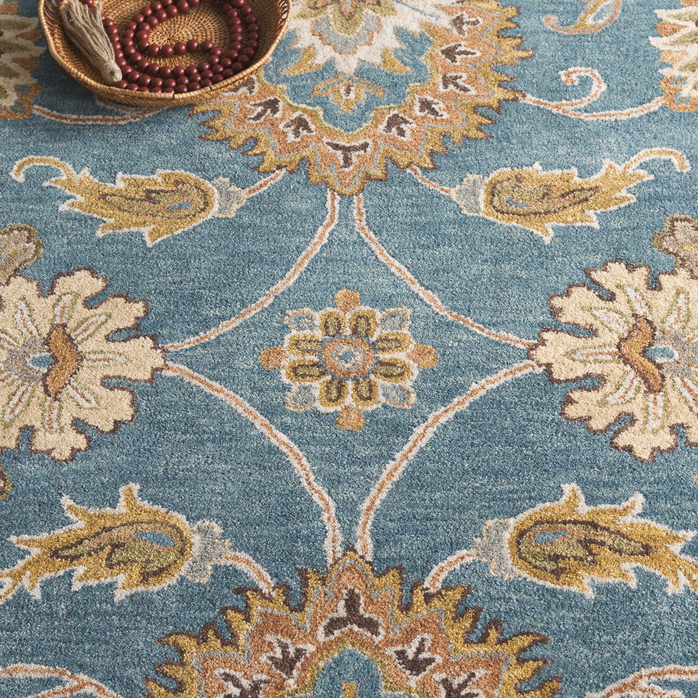 Safavieh Heritage 553 Rug, HG553 - Blue / Yellow