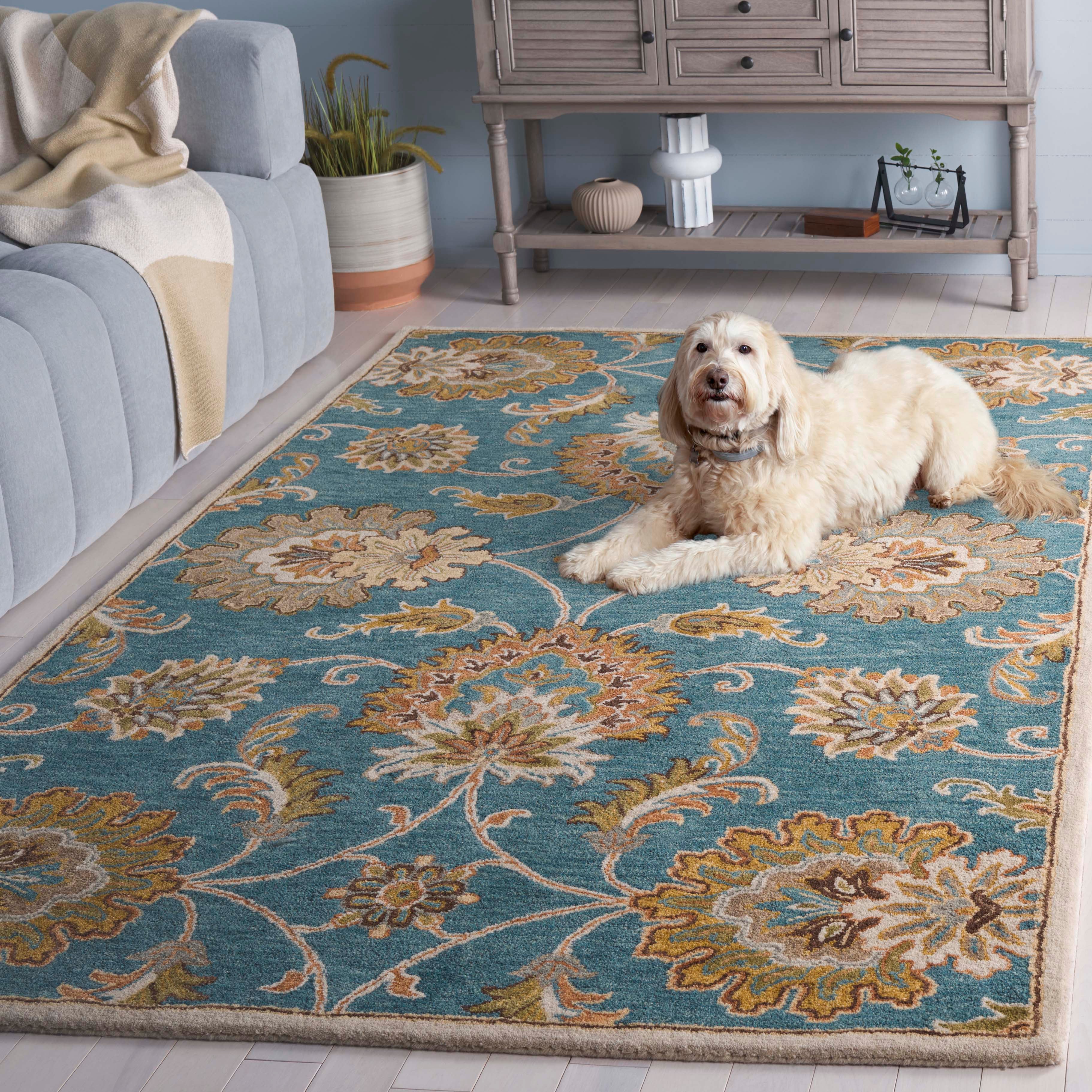 Safavieh Heritage 553 Rug, HG553 - Blue / Yellow