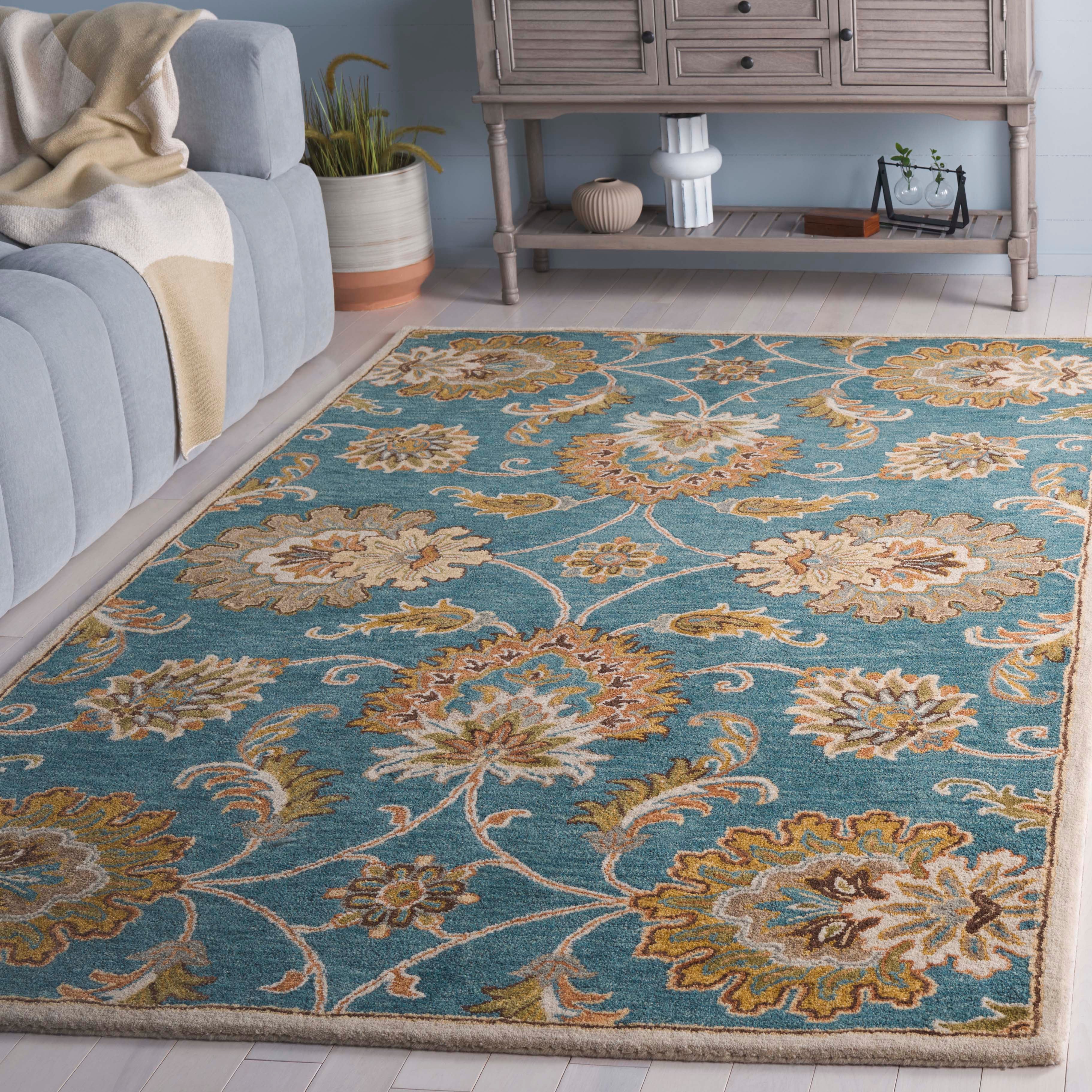 Safavieh Heritage 553 Rug, HG553 - Blue / Yellow