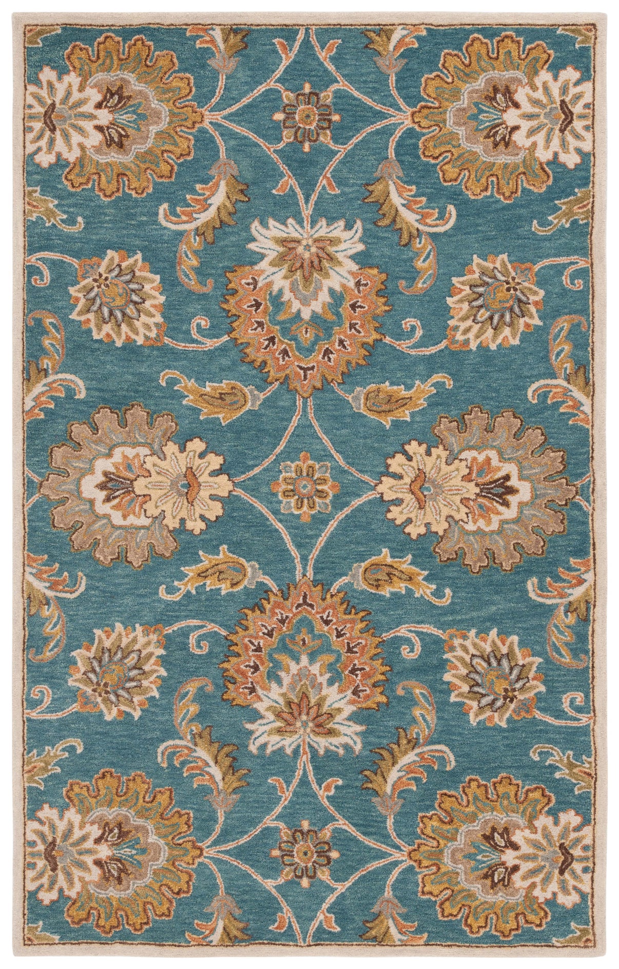 Safavieh Heritage 553 Rug, HG553 - Blue / Yellow