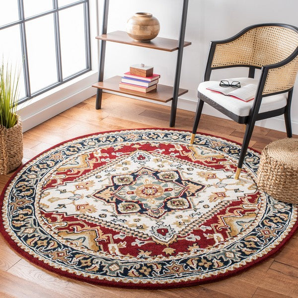 Safavieh Heritage 625 Rug, HG625 - Ivory / Red