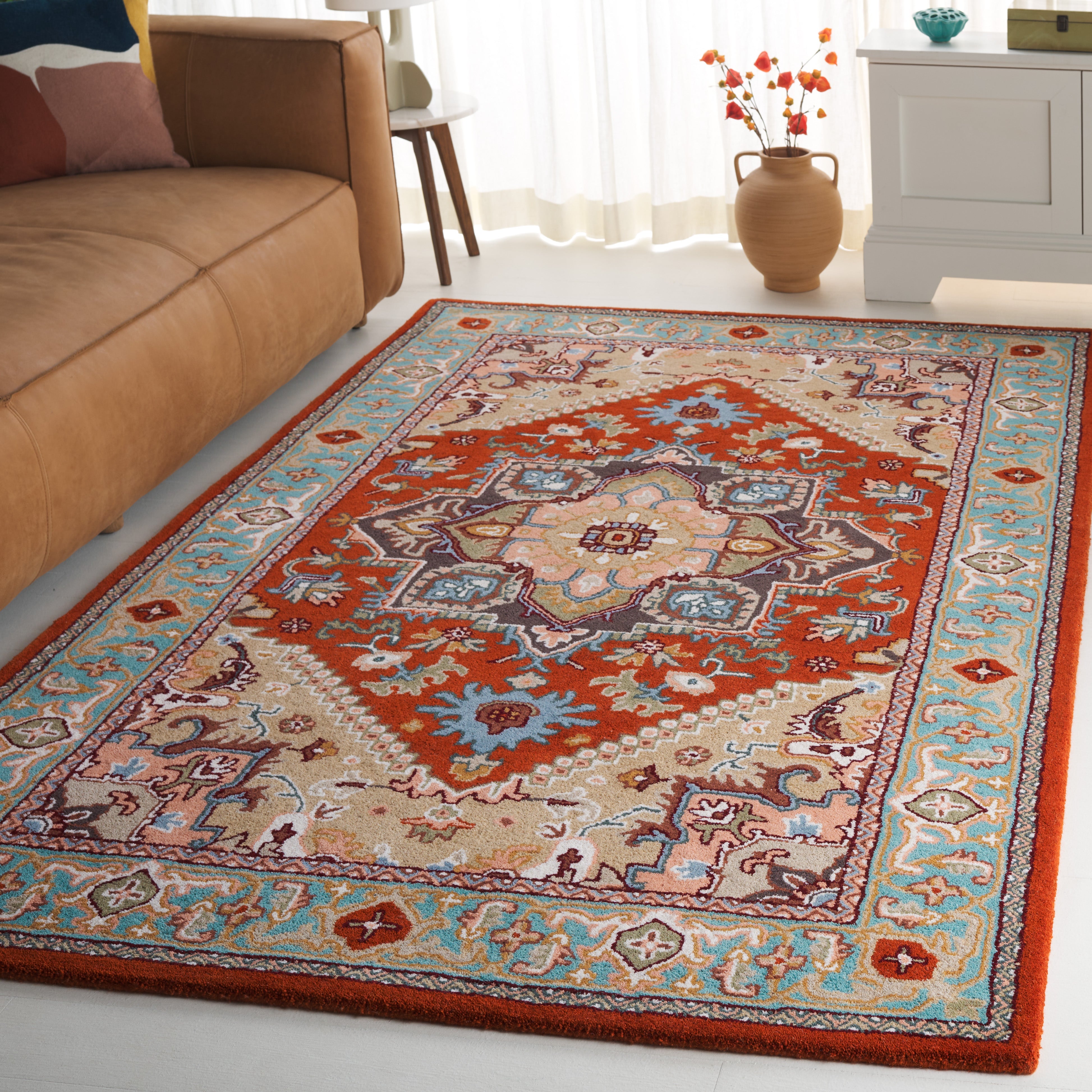 Safavieh Heritage 625 Rug, HG625 - Red / Blue