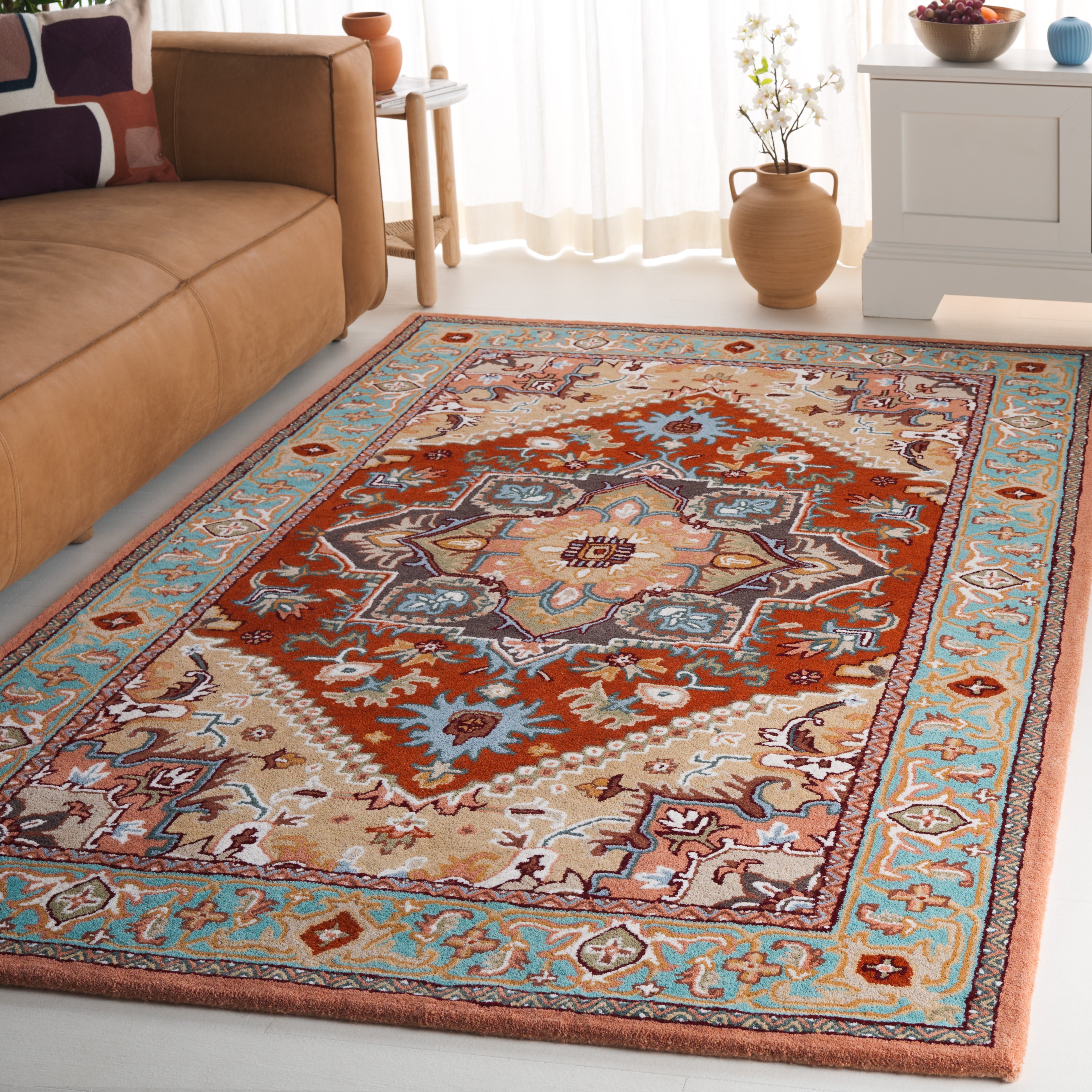 Safavieh Heritage 625 Rug, HG625 - Red / Pink