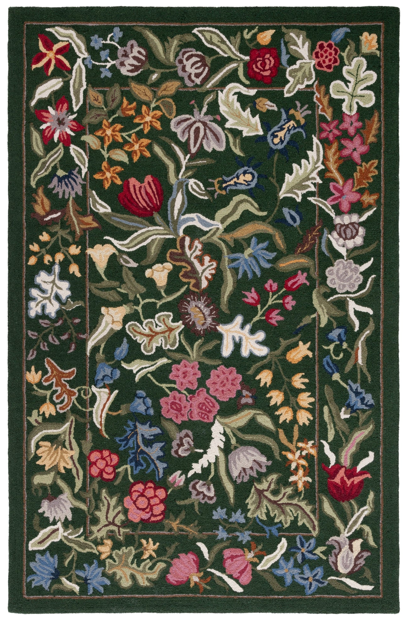 Safavieh Chelsea 335 Rug, HK335 - Green / Pink