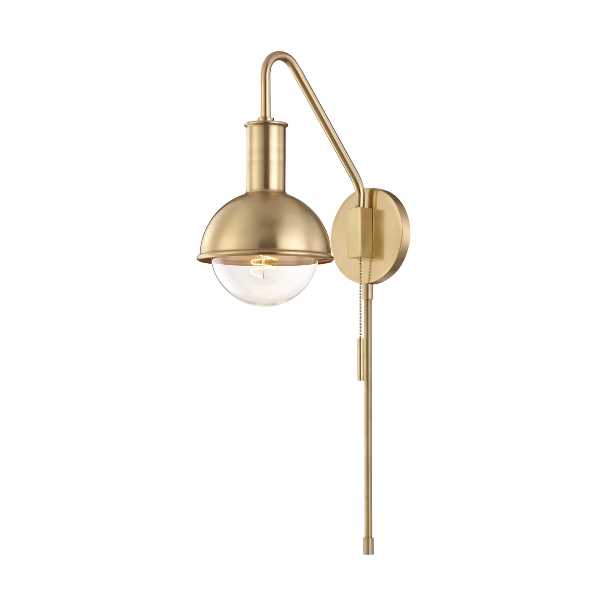 Riley Plug-In Sconce | Mitzi Lighting - HL111101-AGB