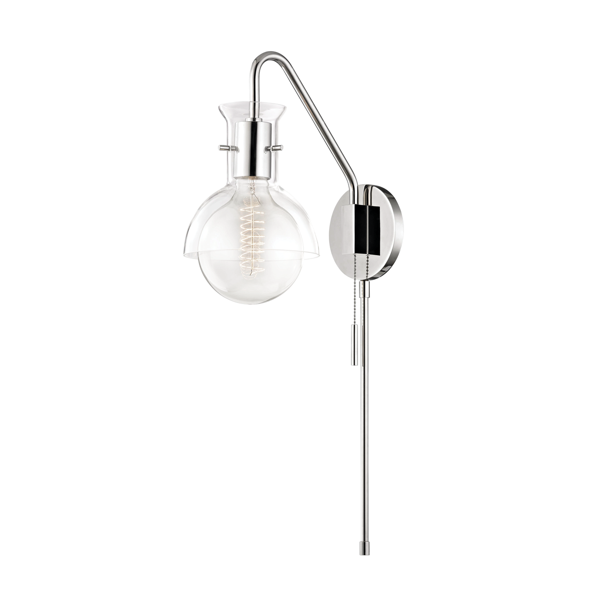 Riley Plug-in Sconce | Mitzi Lighting - HL111101G-PN