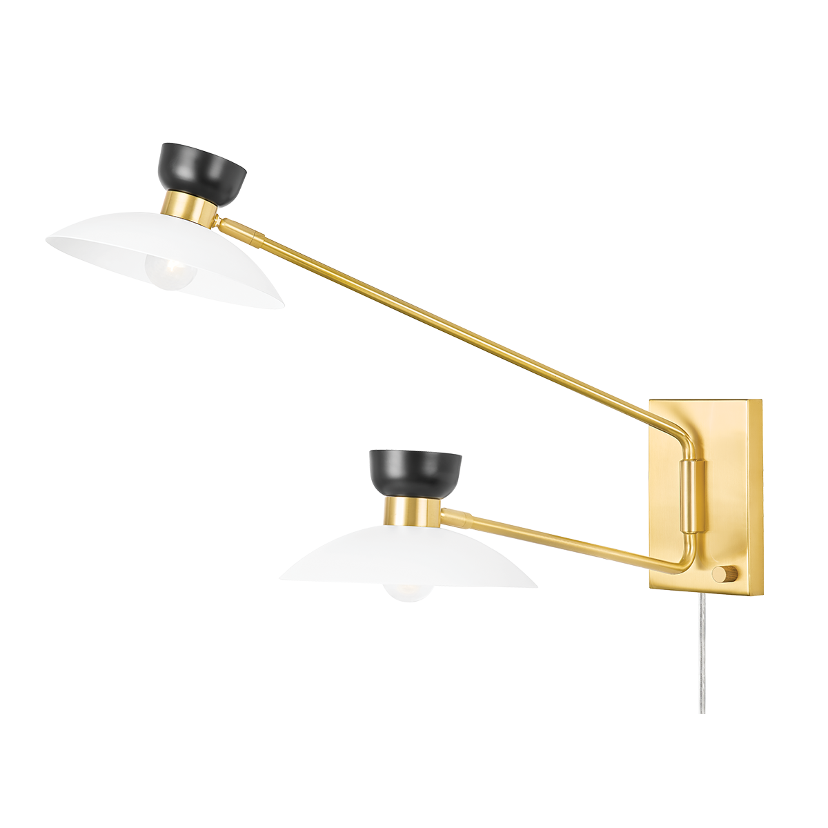 Whitley Plug-in Sconce | Mitzi Lighting - HL481202-AGB