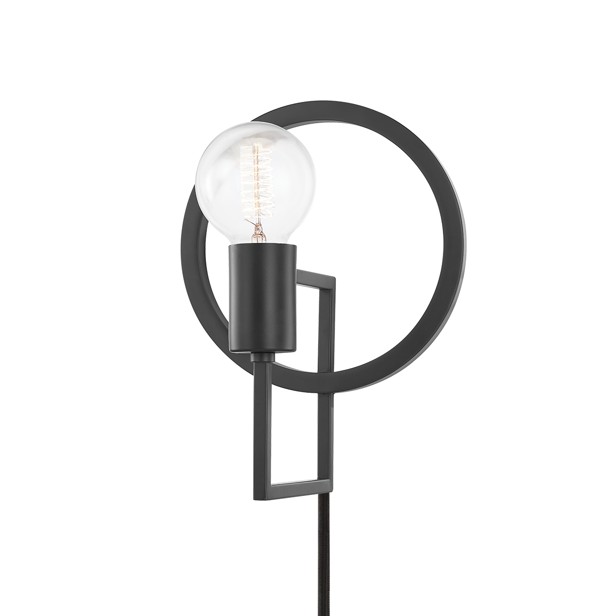 Tory Plug-in Sconce | Mitzi Lighting - HL637201-DKGY