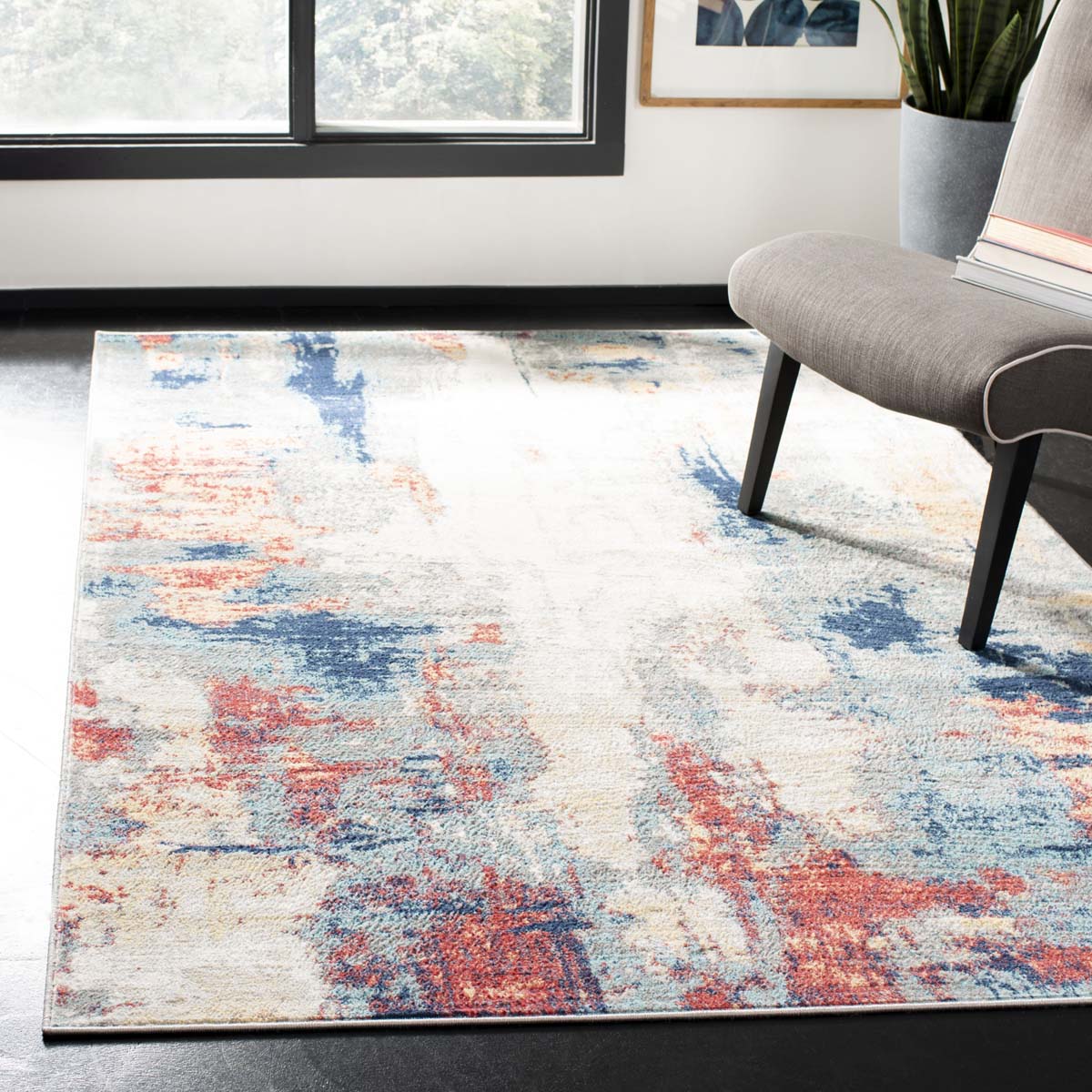 Safavieh Jasper 101 Rug, JSP101 - Grey / Red