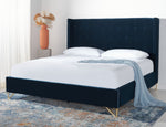 Safavieh Couture Hiawatha Metal Bed, KNT4092 - Midnight Blue