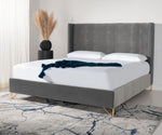 Safavieh Couture Hiawatha Metal Bed, KNT4092 - Hudson Grey