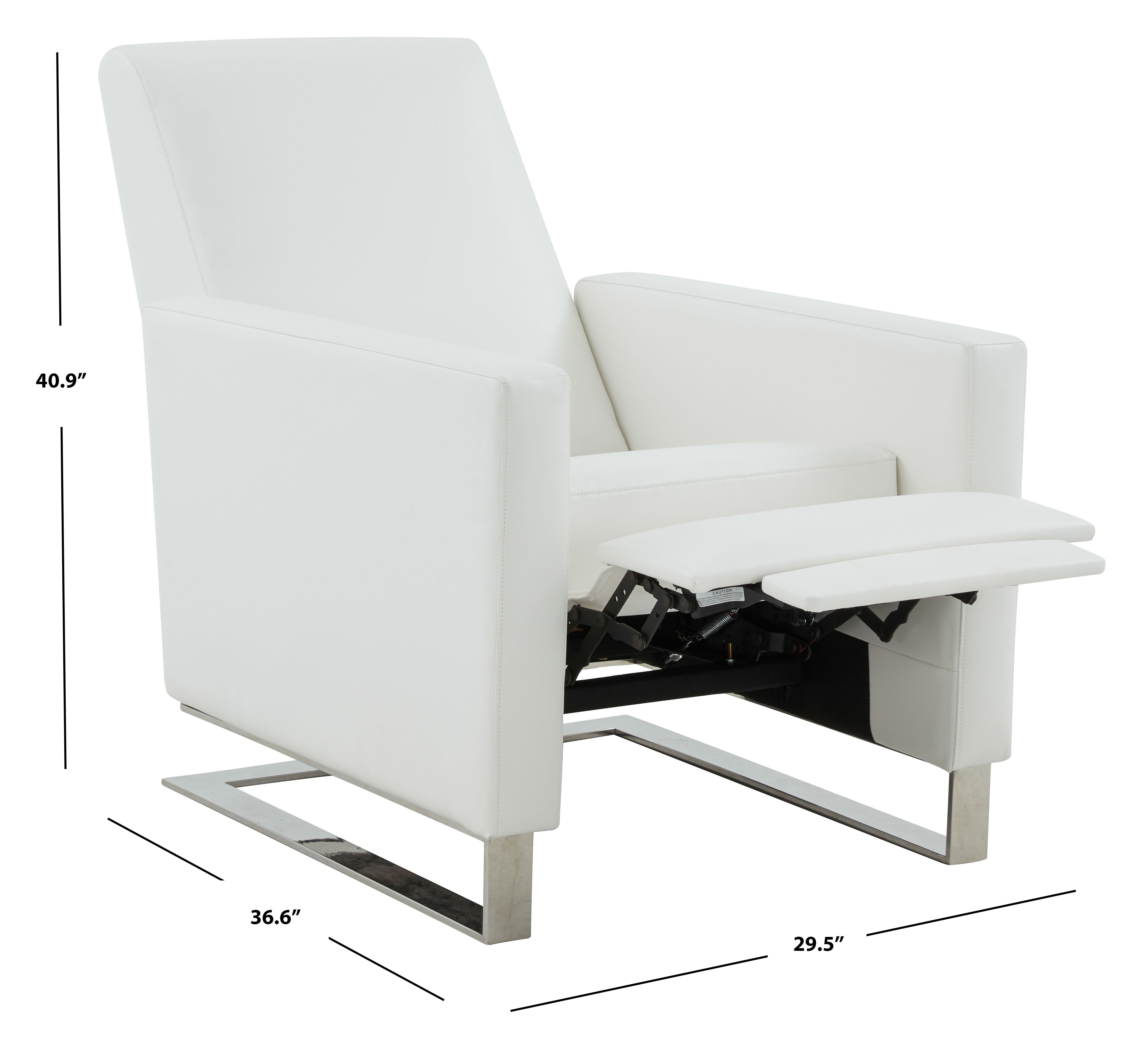 Safavieh Couture Brenton Recliner Chair, KNT7050 - Nobility White