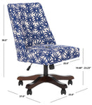 Safavieh Scarlet Desk Chair , MCR1028 - Navy Flower