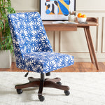 Safavieh Scarlet Desk Chair , MCR1028 - Navy Flower