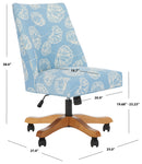 Safavieh Scarlet Desk Chair , MCR1028 - White / Blue