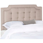 Safavieh Sapphire Tufted Linen Headboard  , MCR4047 - Taupe