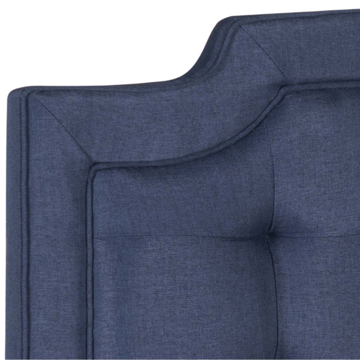 Safavieh Sapphire Tufted Linen Headboard  , MCR4047 - Navy