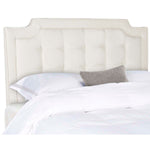 Safavieh Sapphire Tufted Linen Headboard  , MCR4047 - Creme