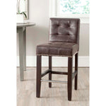 Safavieh Thompson 23.9 Leather Counter Stool , MCR4511 - Antique Brown