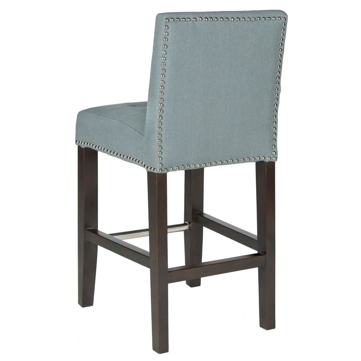 Safavieh Thompson 23.9 Leather Counter Stool , MCR4511 - Sky Blue