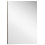 Home Decor Contemporary Thin Frame Mirror - Silver