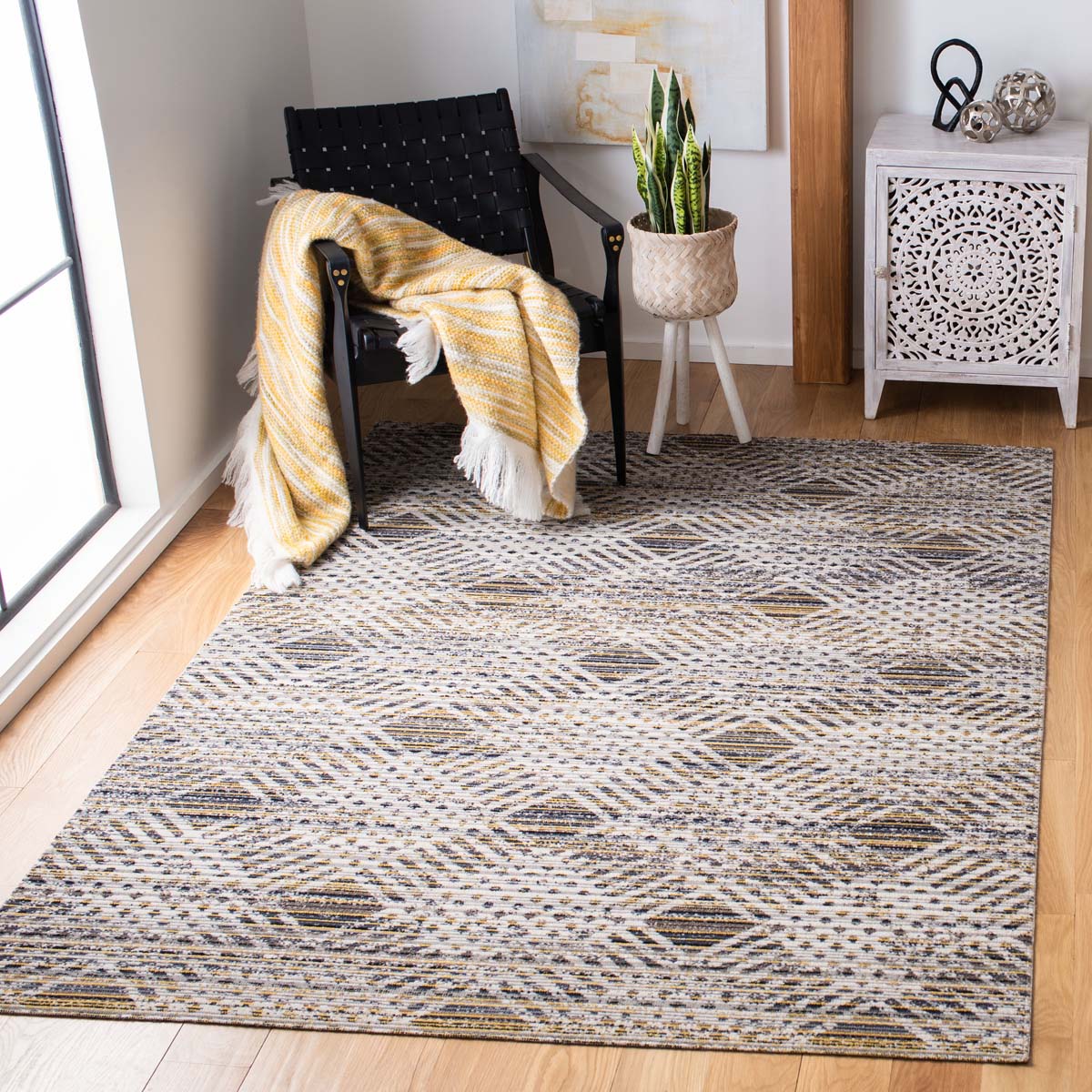 Safavieh Montage 341 Rug, MTG341 - Dark Grey / Grey